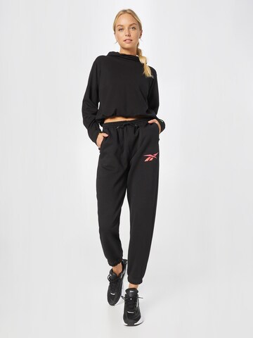 Reebok Tapered Workout Pants 'Vector' in Black