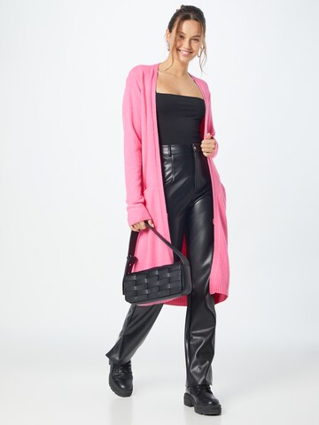 VILA Gebreid vest 'Ril' in Roze