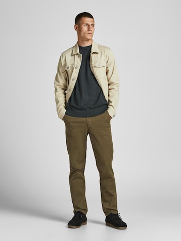 JACK & JONES Sweter 'Ray' w kolorze szary