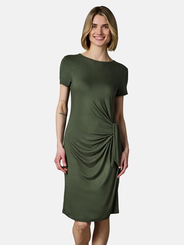 Ragwear Jurk 'Knotta' in Groen: voorkant