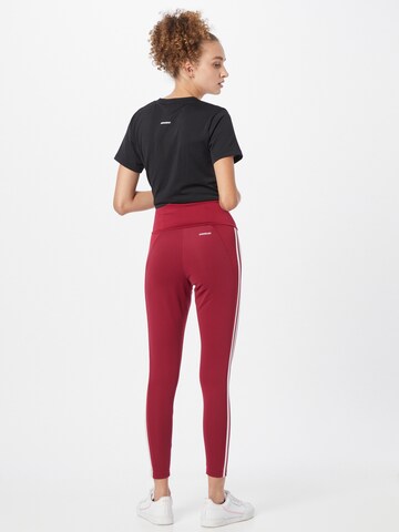 ADIDAS SPORTSWEAR Skinny Sportbroek in Rood