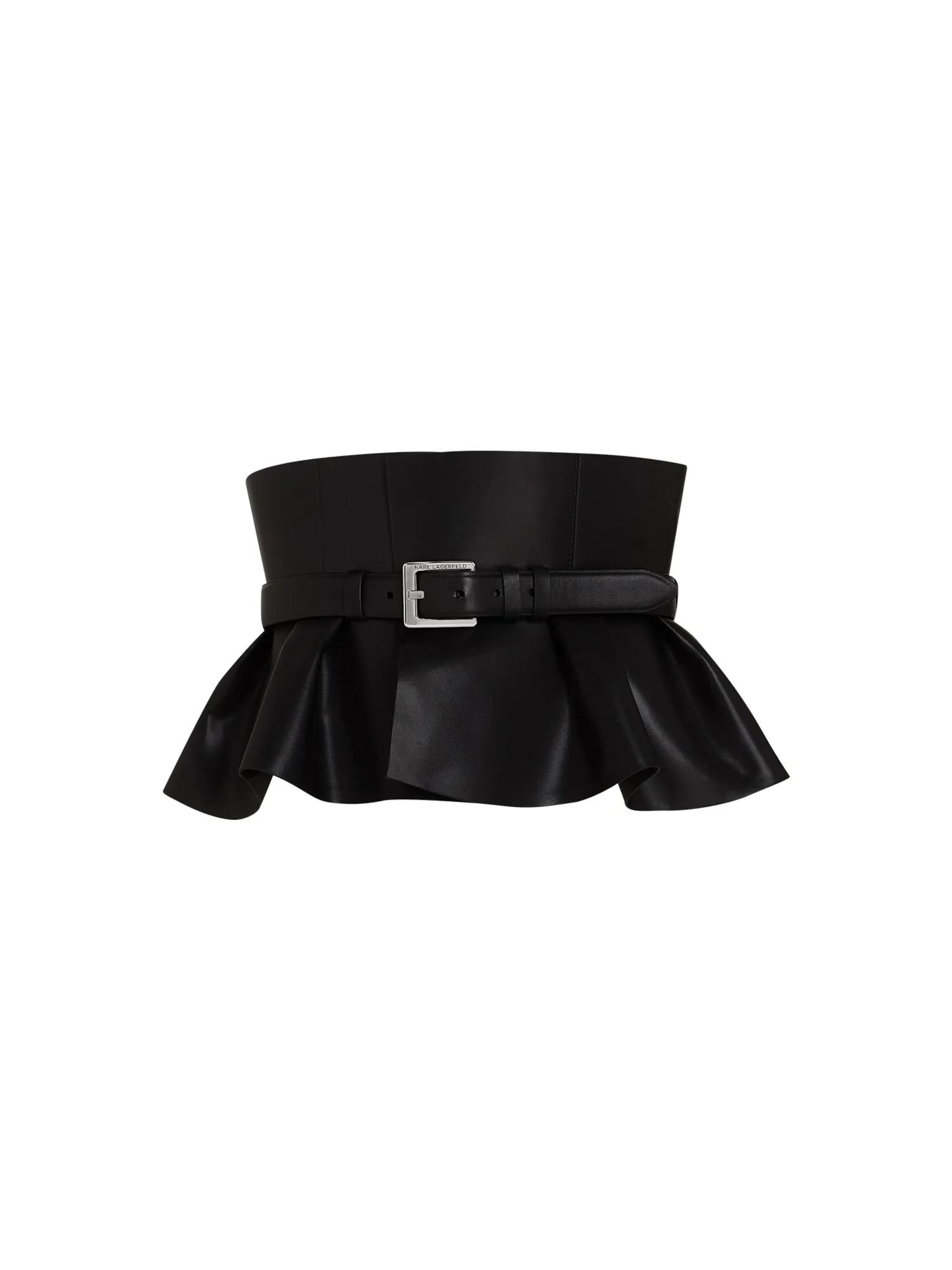 Cintura di Karl Lagerfeld in nero: frontale