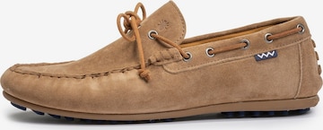 Floris van Bommel Mocassins 'STEVI 01' in Bruin: voorkant
