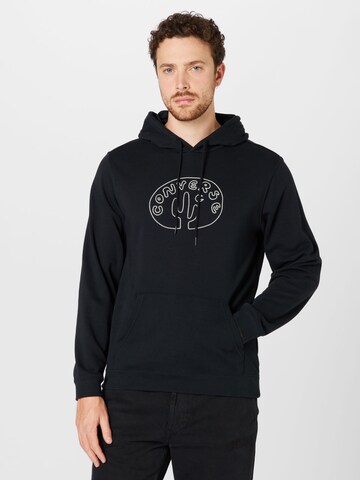 CONVERSESweater majica 'Desert Adventure' - crna boja: prednji dio