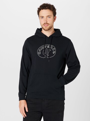 CONVERSE - Sweatshirt 'Desert Adventure' em preto: frente