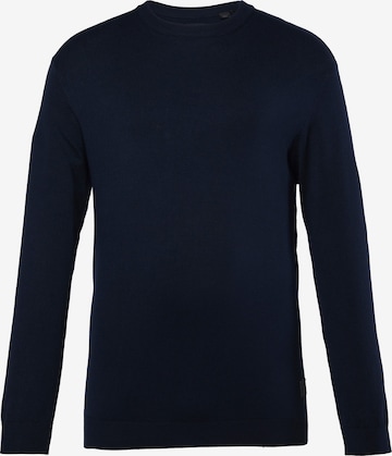 Men Plus Pullover in Blau: Vorderseite