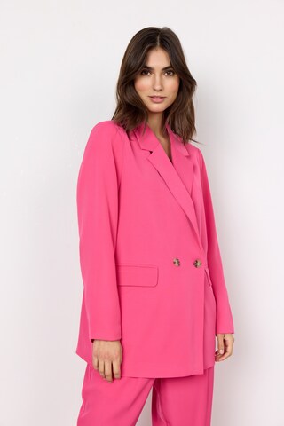 Soyaconcept - Blazer 'Gabi' em rosa: frente