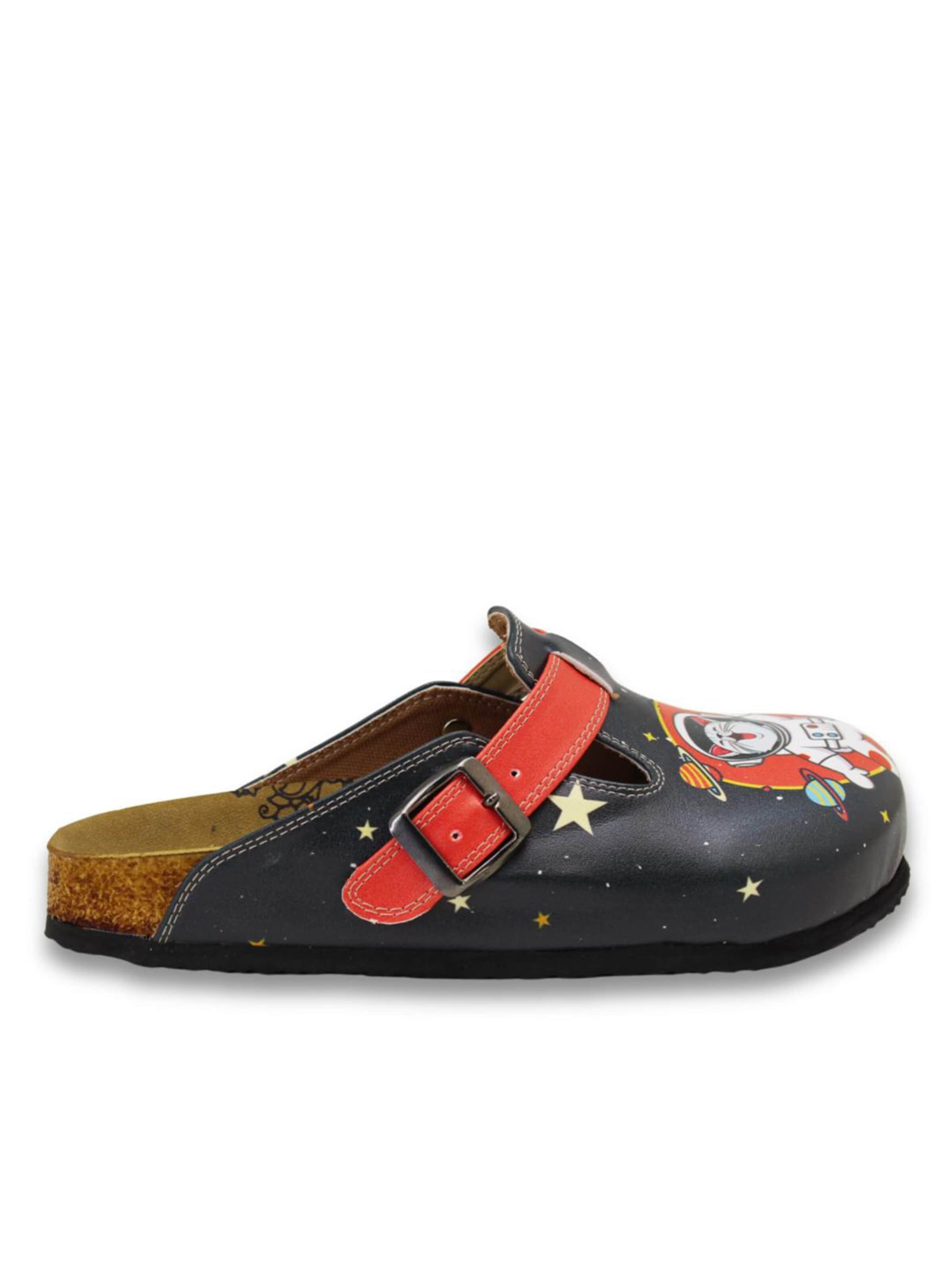 Goby Clogs 'Calceo'‌‌‌‌‌‌‌‌‌ in Schwarz