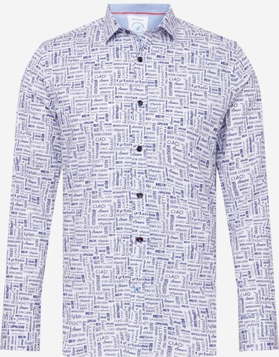 A Fish named Fred Button Up Shirt in Navy / White, Item view