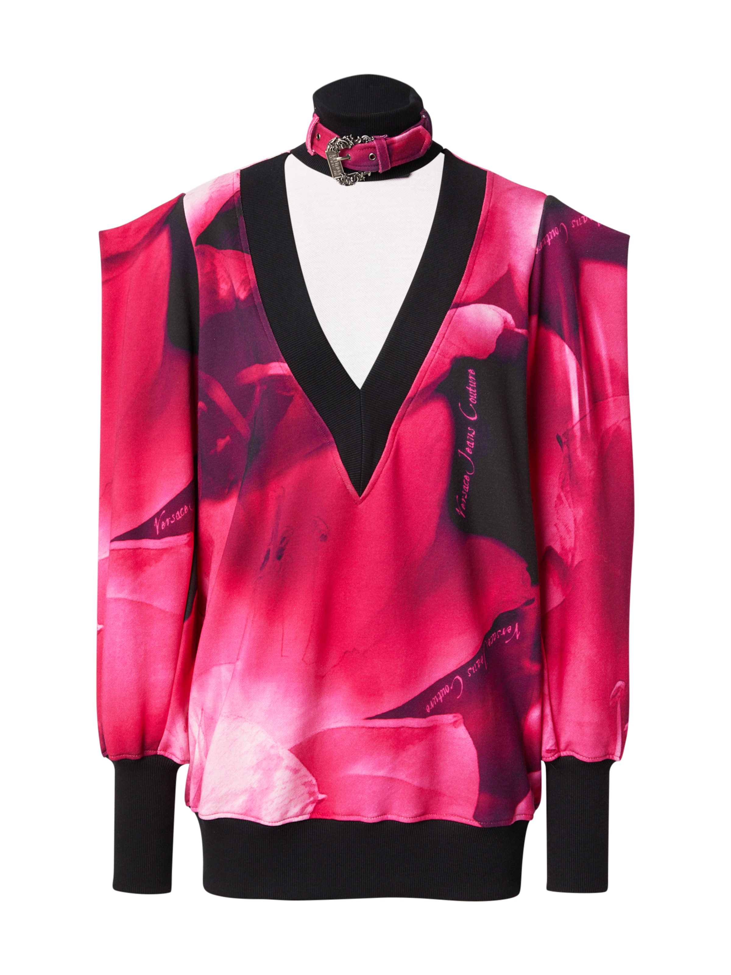 Versace Jeans CoutureSweater majica - roza boja: prednji dio