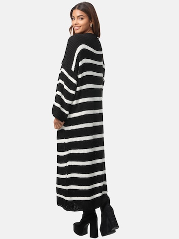 Robes en maille Elara en noir