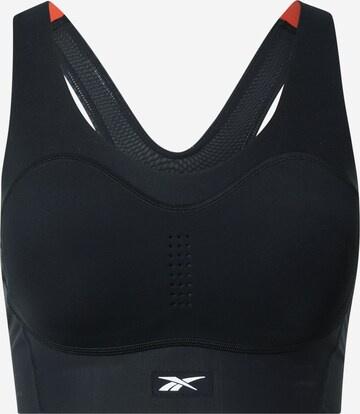 Reebok - Bustier Sujetador deportivo en negro: frente