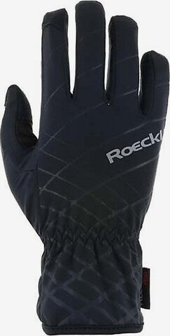 Roeckl SPORTS Athletic Gloves in Black: front