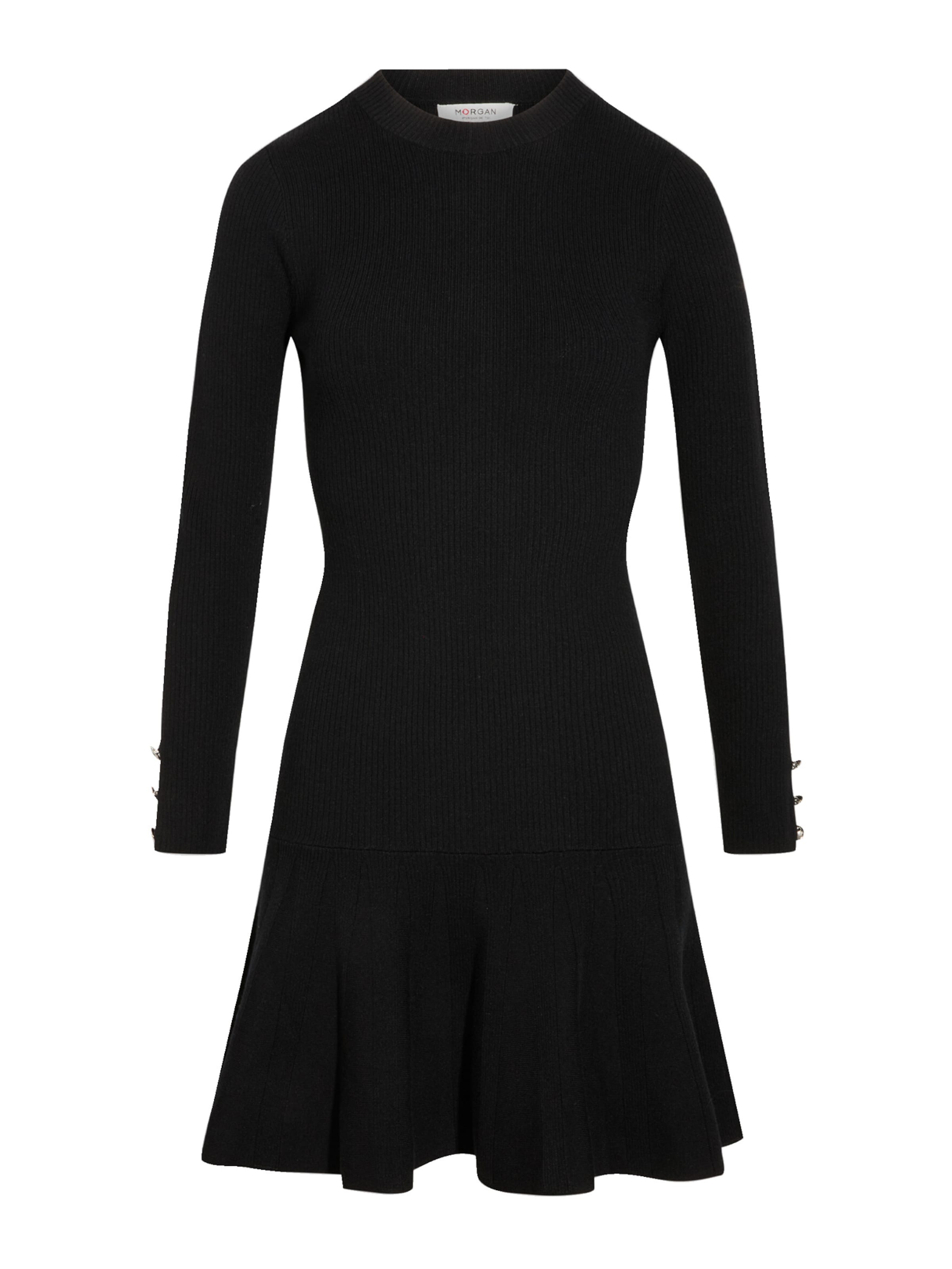 Robes en maille Morgan en noir : devant