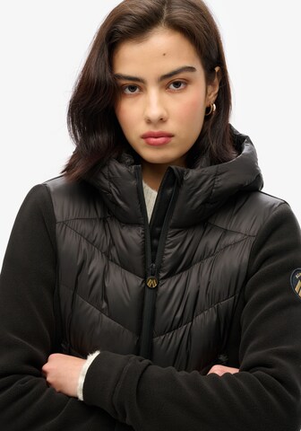 Superdry Fleece jacket 'Storm' in Black