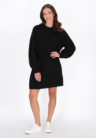Robe usha BLUE LABEL en noir : devant