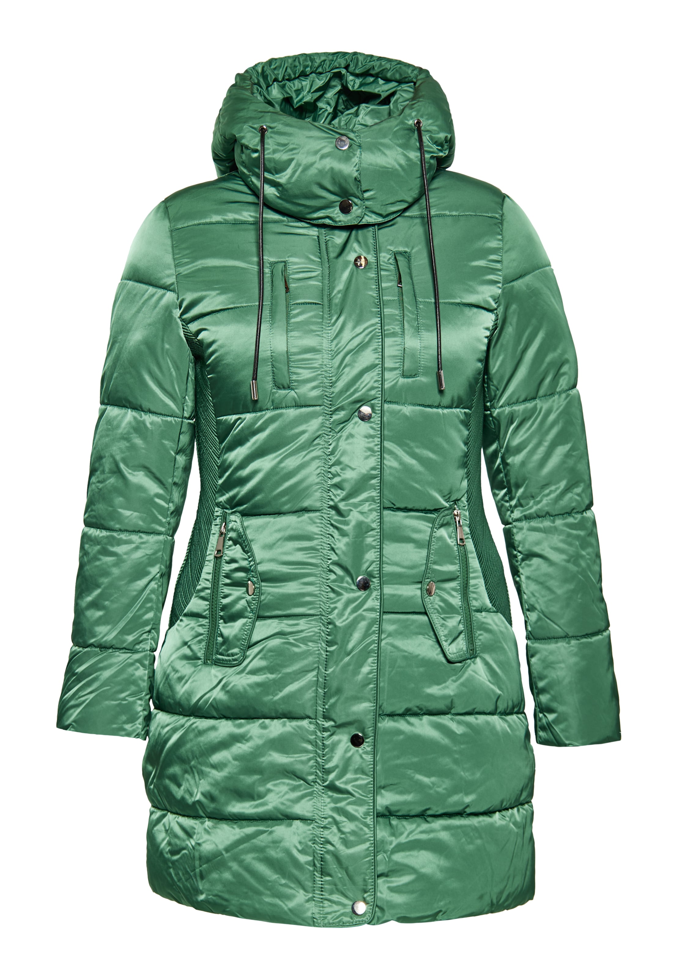 faina Zimní kabát – zelená: přední strana