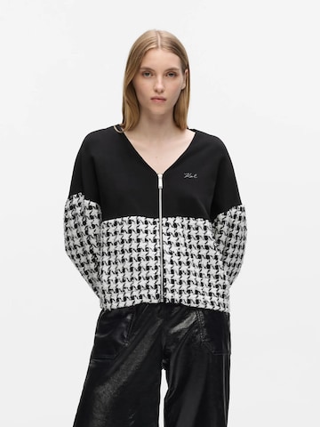 Karl Lagerfeld - Chaqueta de entretiempo en negro: frente
