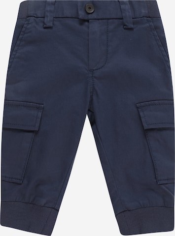 BOSS Tapered Pants in Blue: front