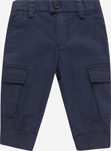 BOSS Kidswear Tapered Trousers in Blue: front