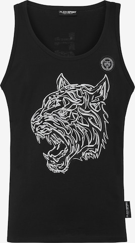 Plein Sport Top 'Tiger' in Schwarz: Vorderseite