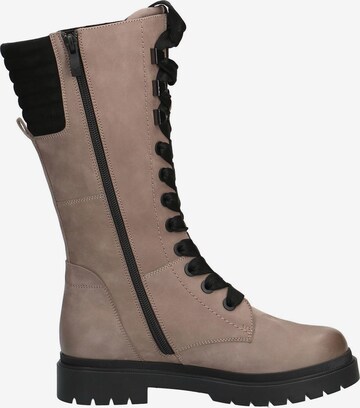 CAPRICE Lace-Up Ankle Boots in Beige