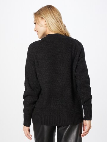 ICHI Knit Cardigan in Black