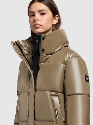 khujo Winterjacke 'Rinja2 Shiny' in Braun