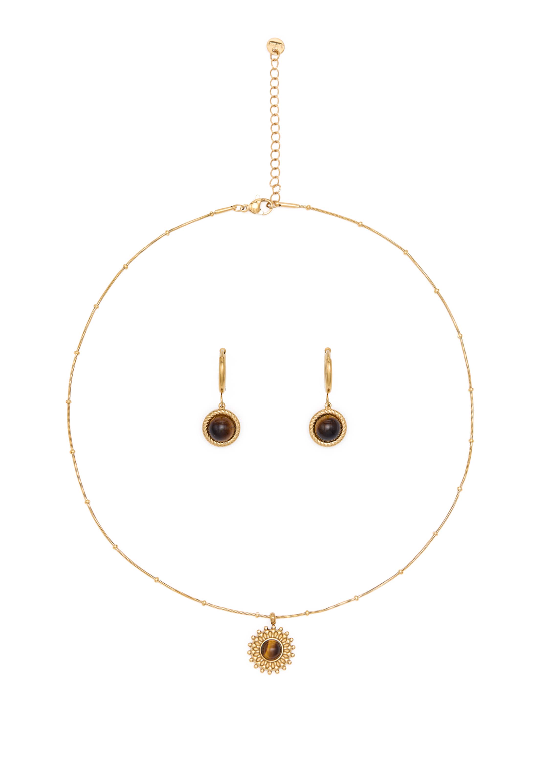 usha FESTIVAL - Conjunto de joyería en oro: frente