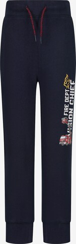 SALT AND PEPPER Tapered Pants in Blue: front
