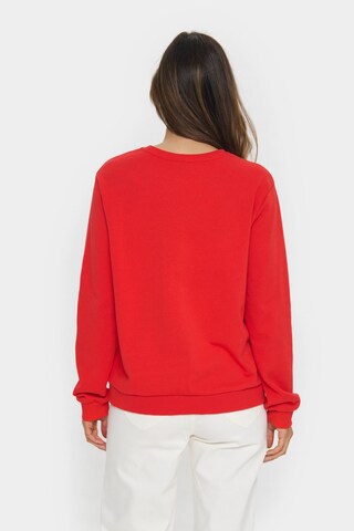 Sweat-shirt 'JettiSZ' SAINT TROPEZ en rouge