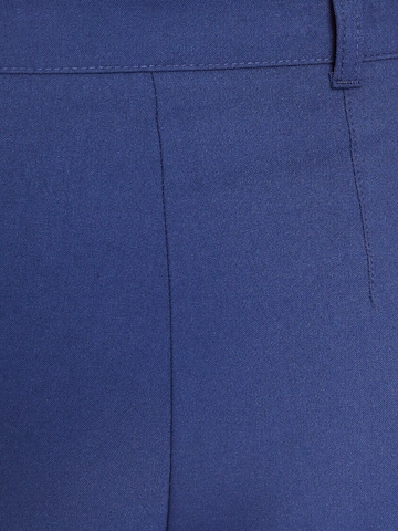 Bershka Loose fit Pleated Pants in Blue