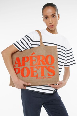 SENSES.THE LABEL Pouch in Beige: front