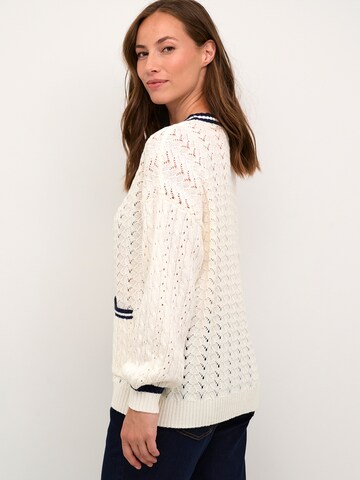 Cream Knit cardigan 'Preps' in Beige