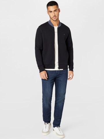 Hackett London - Sudadera con cremallera en negro