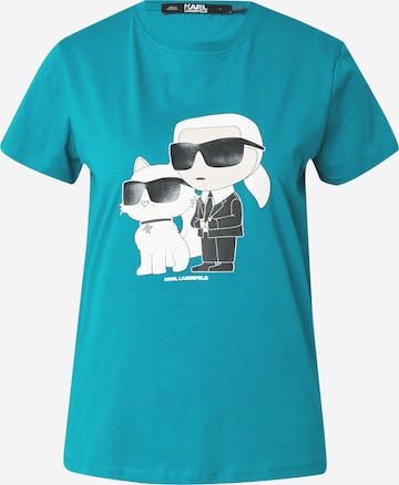 Karl Lagerfeld - Camiseta 'Ikonik 2.0' en verde: frente