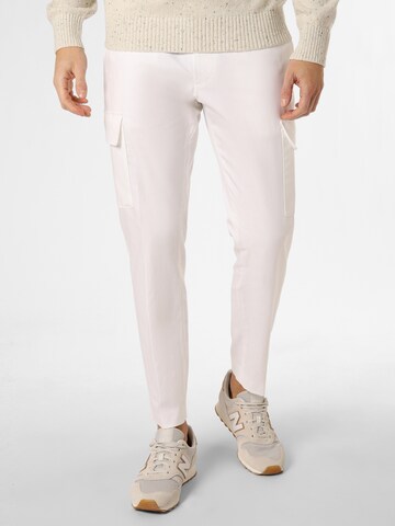 BOSS Loose fit Cargo Pants 'C-Pepe' in White: front