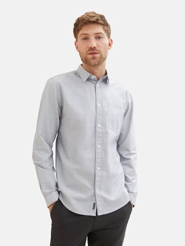 Coupe regular Chemise TOM TAILOR en bleu