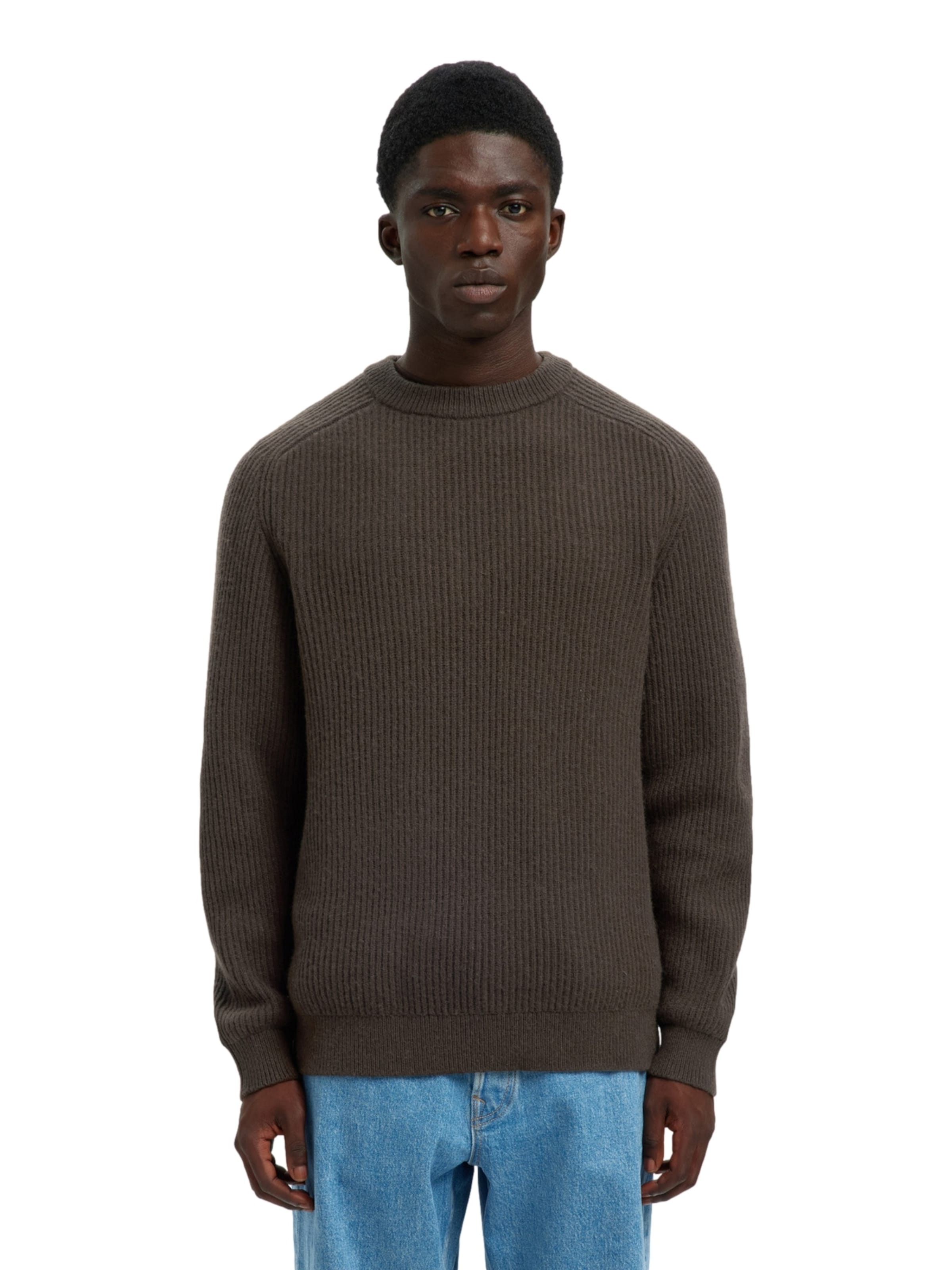 SELECTED Свитер в Синий: спереди