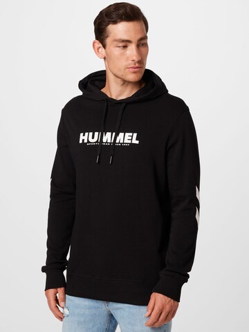 Hummel - Camiseta deportiva en negro: frente