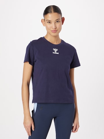 Hummel - Camiseta funcional en azul: frente