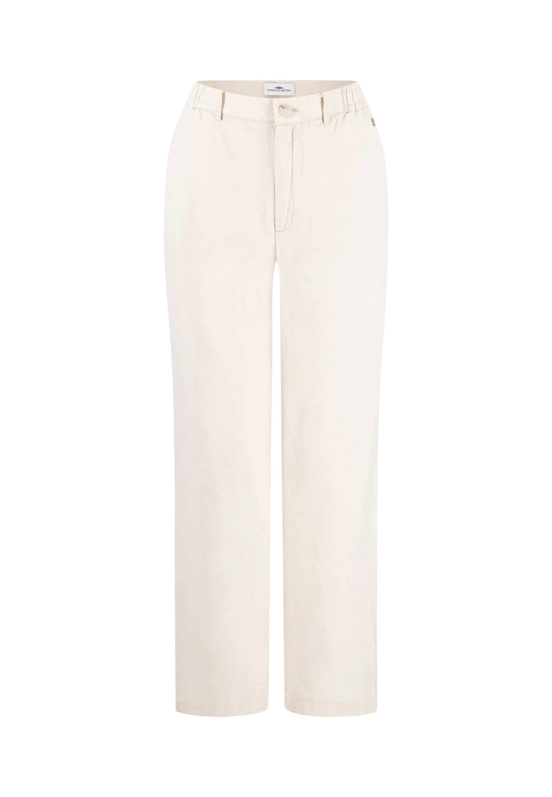 FYNCH-HATTON Normalny krój Spodnie w kolorze beżowy: przód