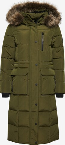 Superdry Wintermantel in Groen: voorkant