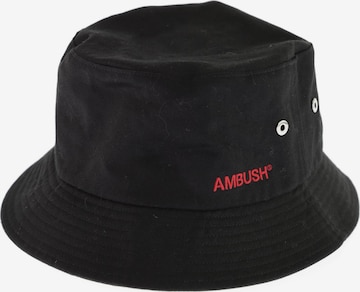 AMBUSH Hut oder Mütze 58 in Schwarz: Vorderseite