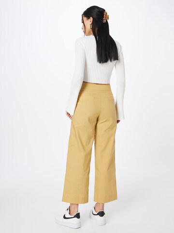 modström Wide leg Trousers 'Roberta' in Yellow