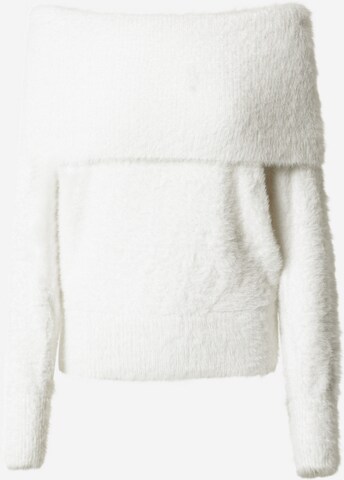 NEW LOOK Sweater in White: front