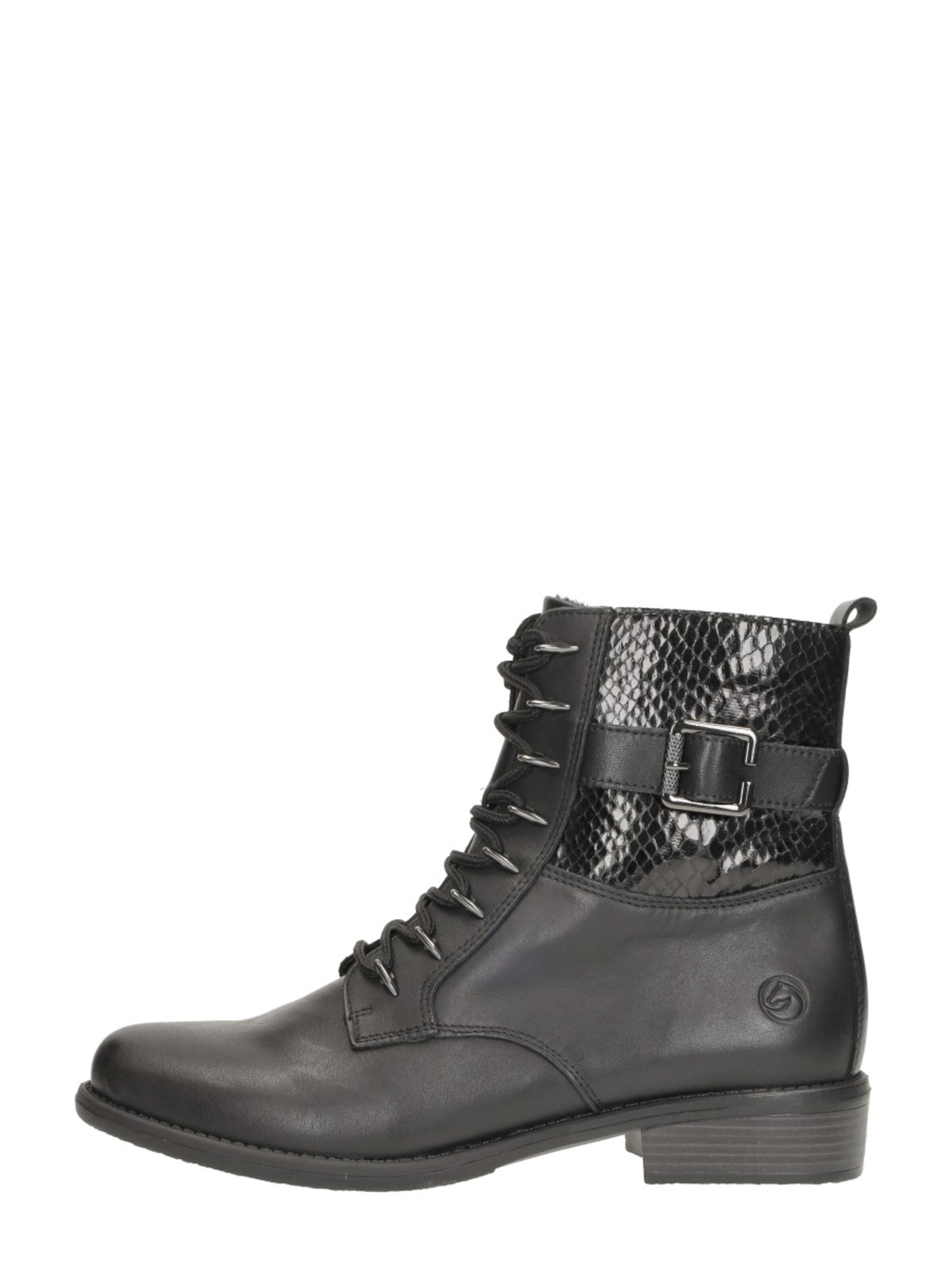 REMONTE Lace-up bootie in Black