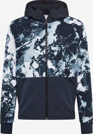Calvin Klein Sweatjacke in nachtblau / weiß, Produktansicht