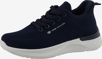 Baskets basses TOM TAILOR en bleu : devant