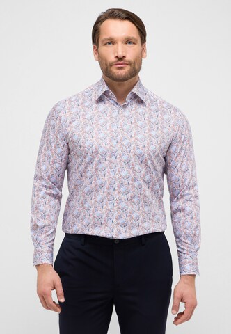 ETERNA Comfort fit Button Up Shirt in Orange: front